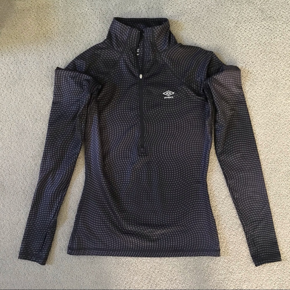 Umbro 3/4 Zip Work Out Long Sleeve